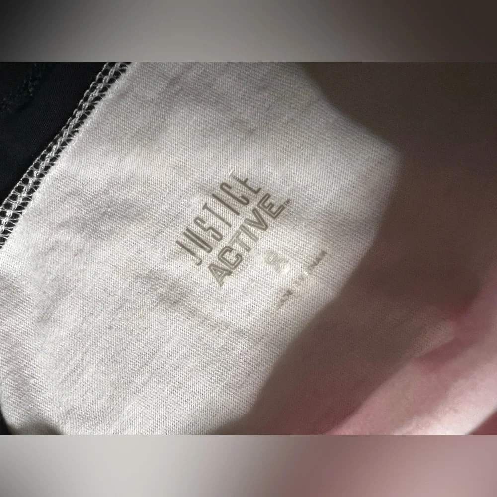 Size 8 Justice Active Kids Long Sleeve Shirt - Picture 3 of 6